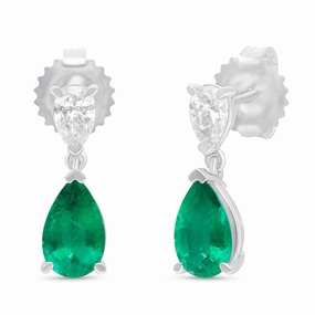 La Pera Earrings - WG