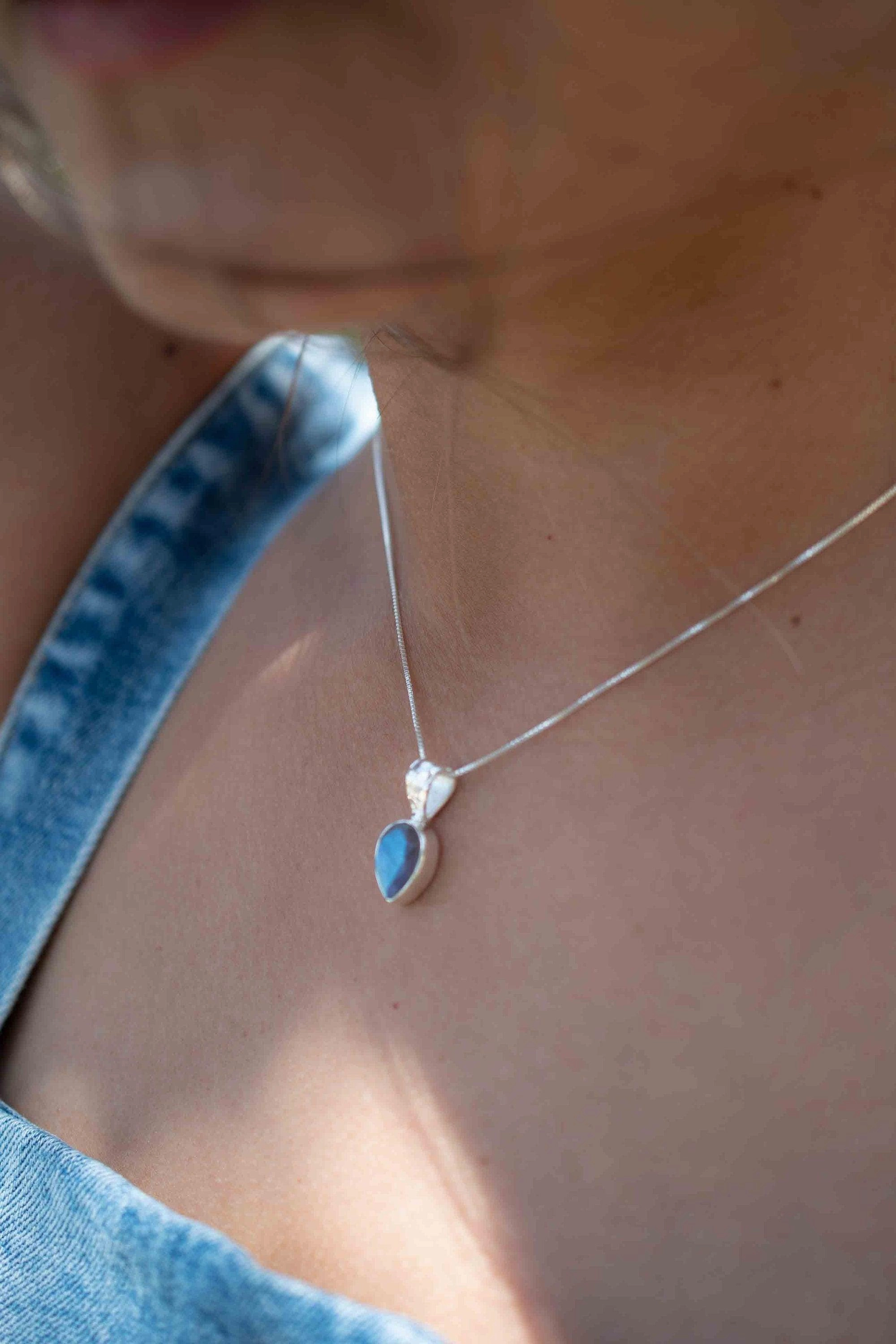 Labradorite, Aqua Chalcedony, Rose Quartz, Moonstone ~ Sterling Silver ~ MP010