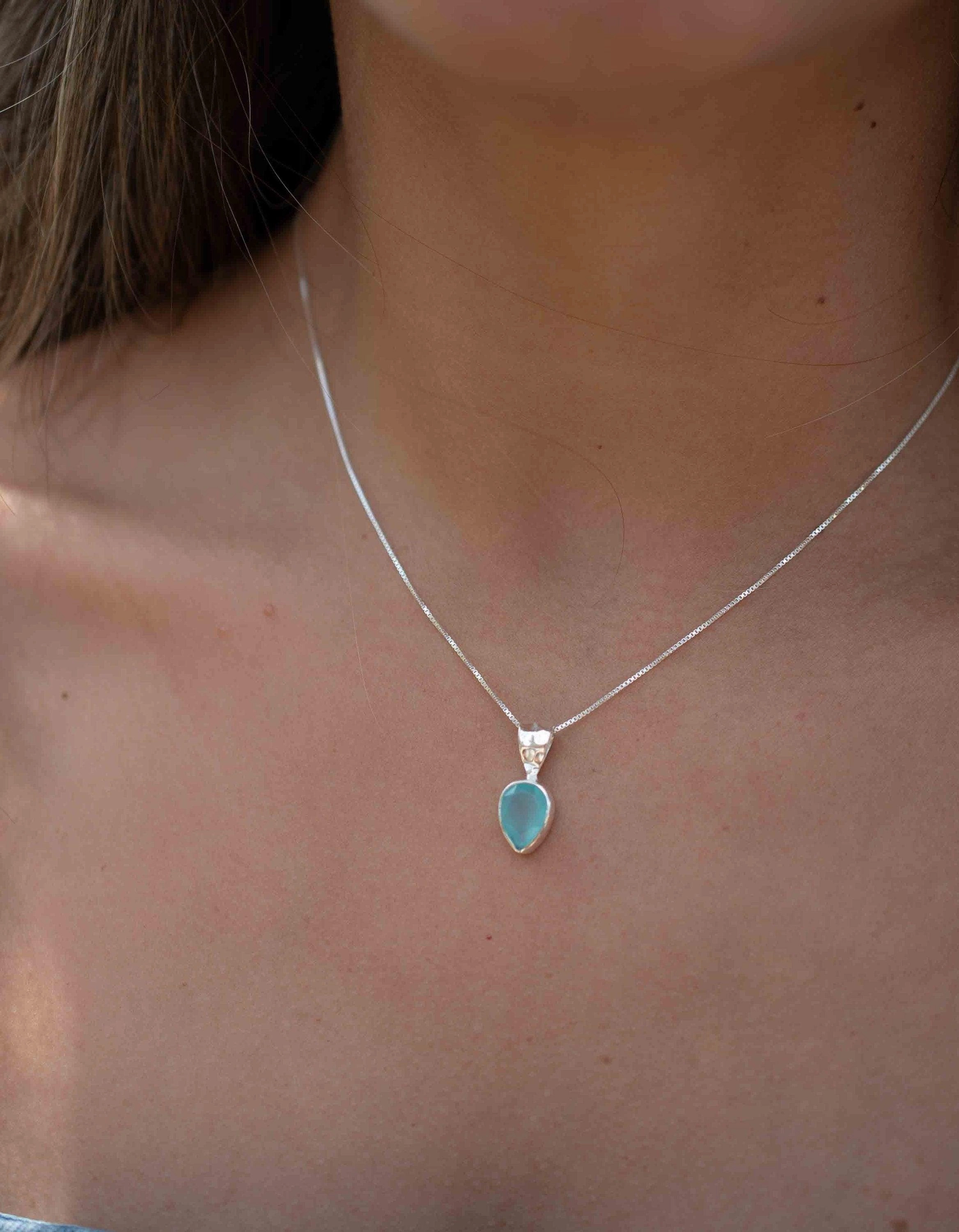 Labradorite, Aqua Chalcedony, Rose Quartz, Moonstone ~ Sterling Silver ~ MP010