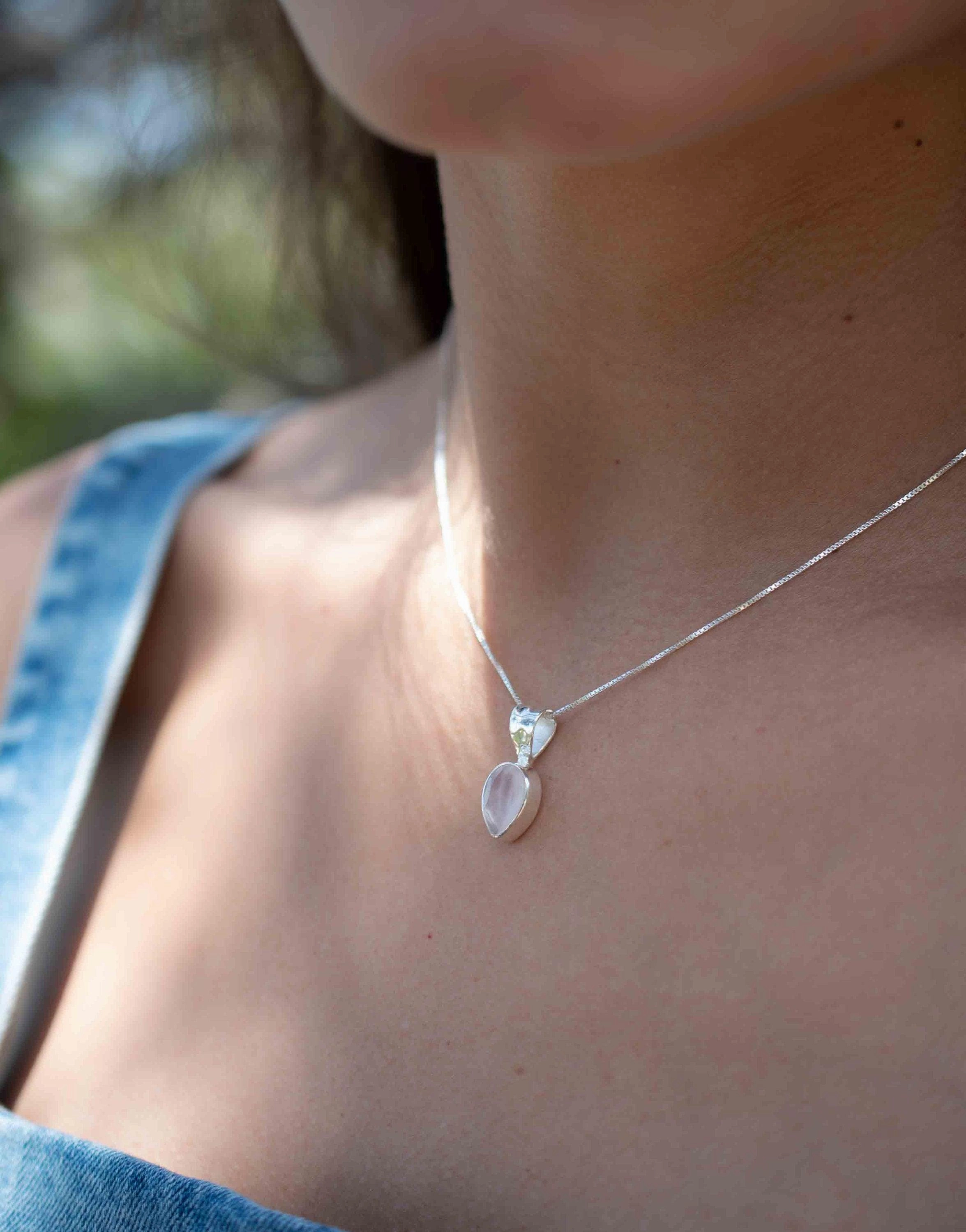 Labradorite, Aqua Chalcedony, Rose Quartz, Moonstone ~ Sterling Silver  ~ MP011