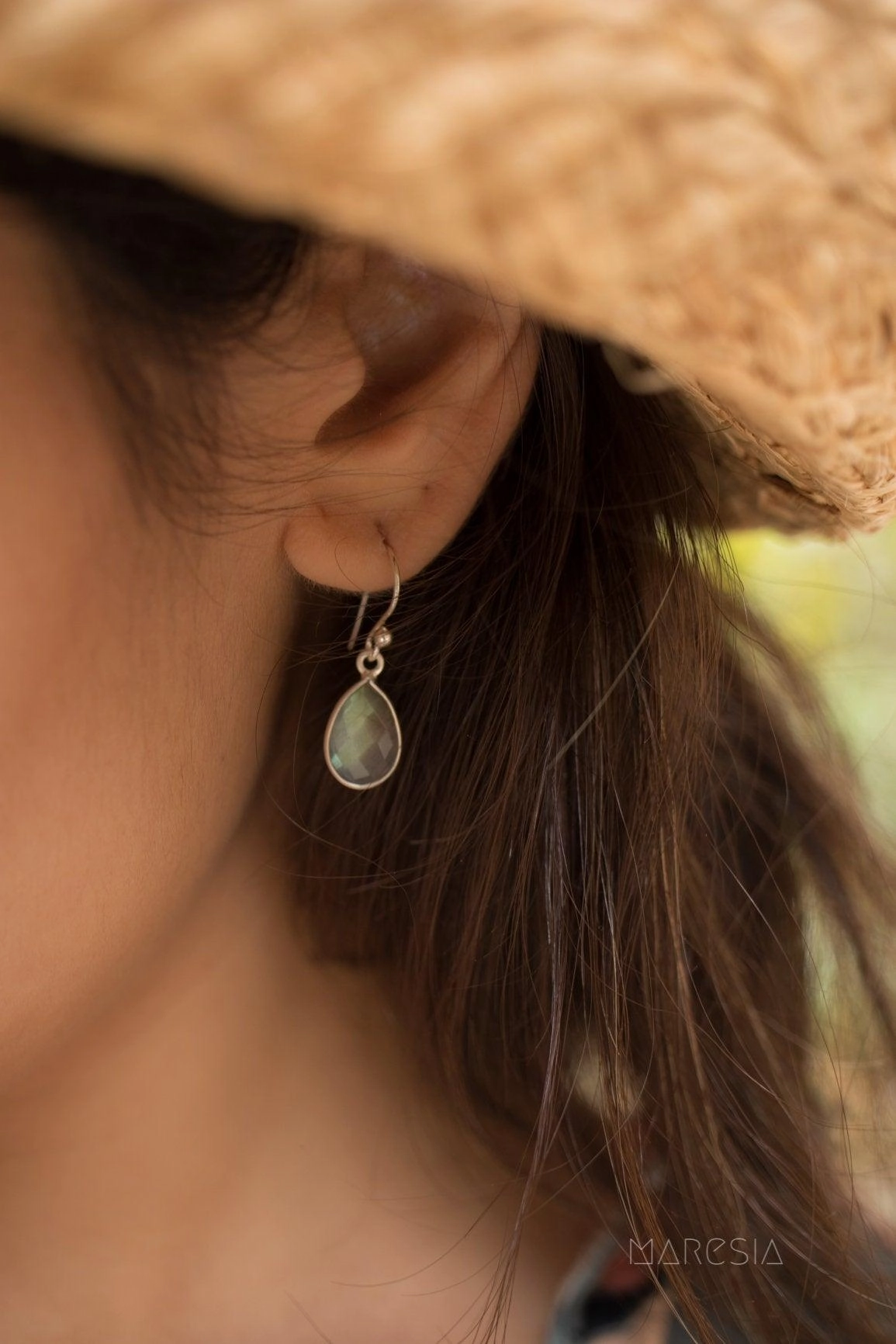 Labradorite Earrings ~ Sterling Silver 925 ~ ME077