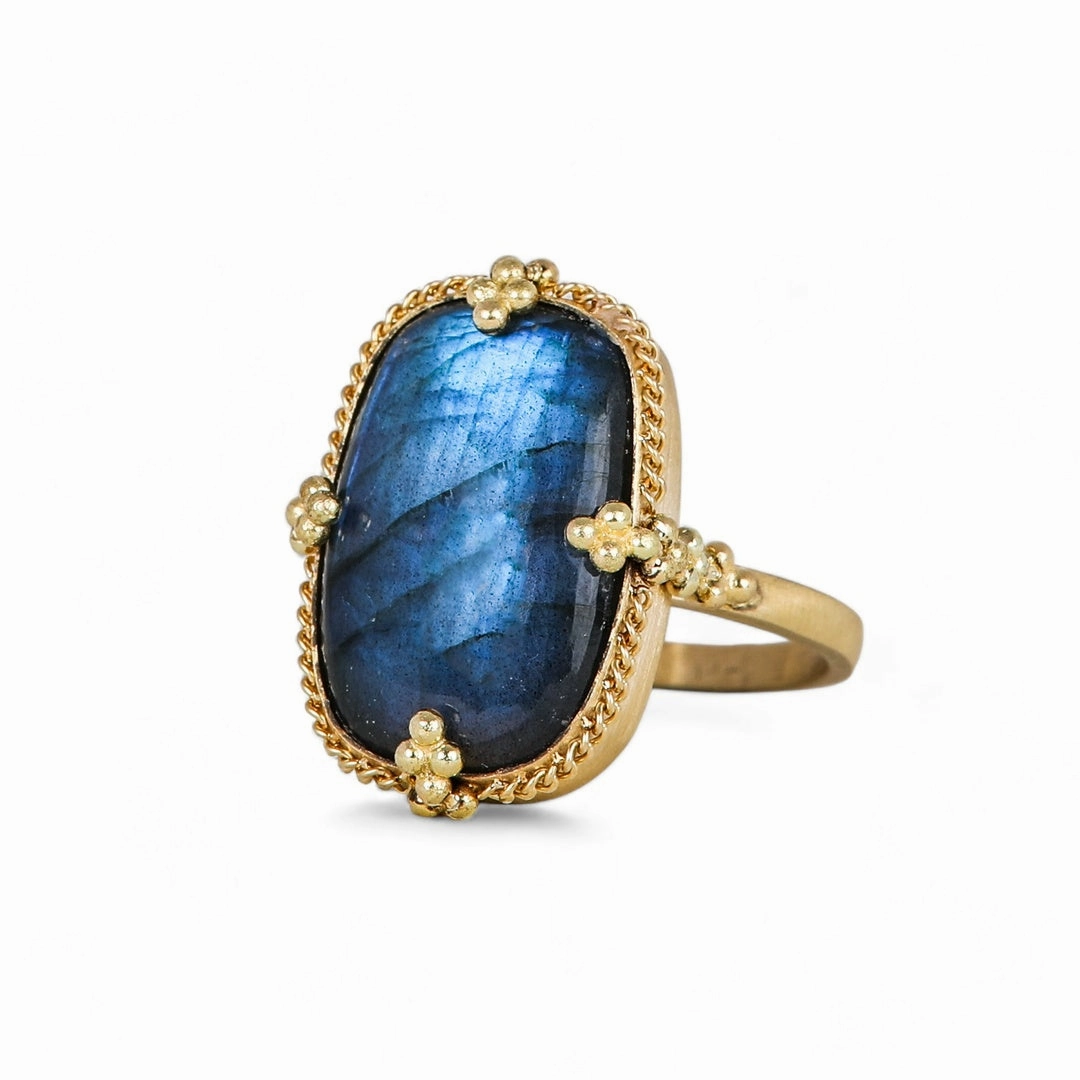 Labradorite Oval Ring