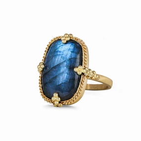 Labradorite Oval Ring