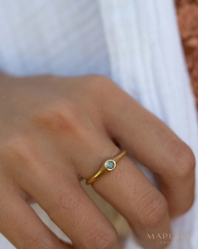 Labradorite Ring ~ 18k Gold Plated ~ MR333