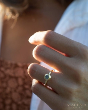Labradorite Ring ~ 18k Gold Plated ~ MR335