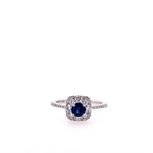 Ladies Sapphire and Diamond Ring