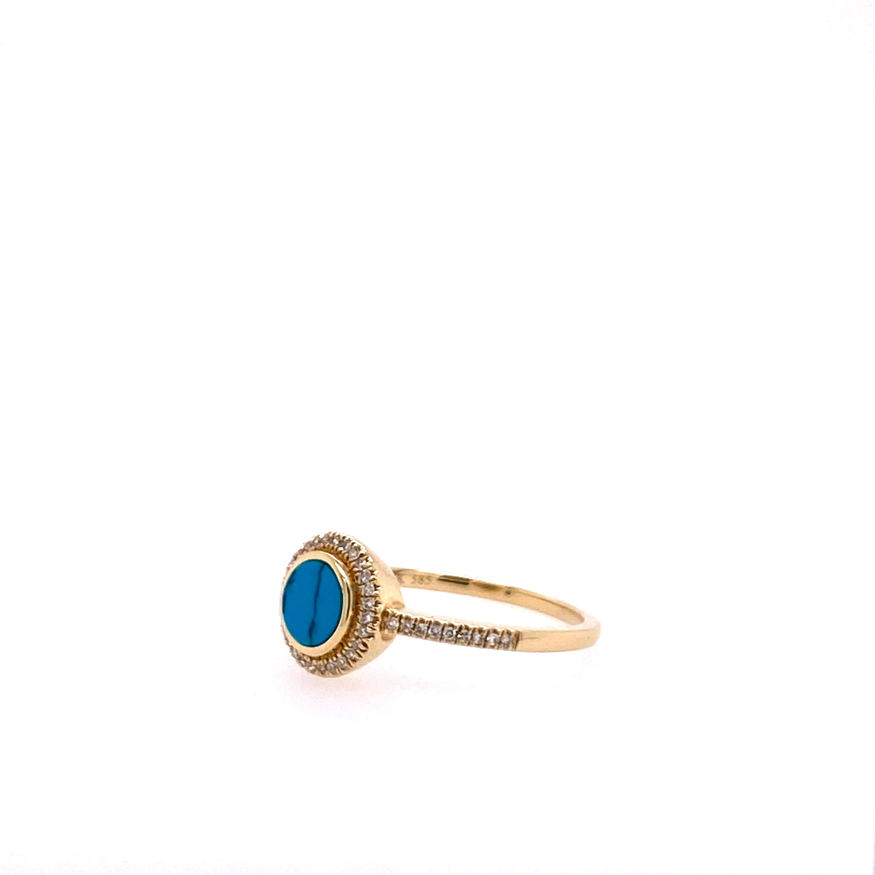 Ladies Turquoise Stack Ring