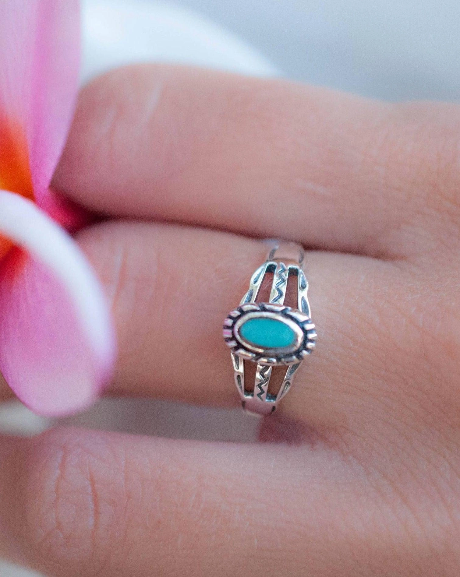 Lapa Turquoise Ring ~Sterling Silver 925~ SMR010