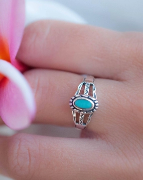 Lapa Turquoise Ring ~Sterling Silver 925~ SMR010