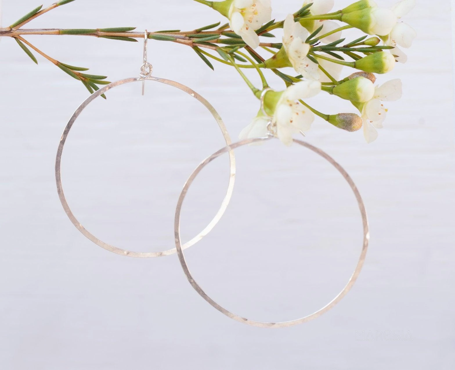 Large  Circle Earrings ~ Gold Filled or Sterling Silver 925~ ME129