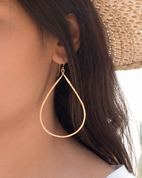 Large Tear Drop Earrings ~ Gold filled or Sterling Silver 925~ME099