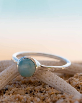 Larimar Ring ~  Sterling Silver 925 ~ MR236