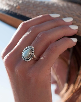 Larimar Ring ~ Sterling Silver 925~MR020