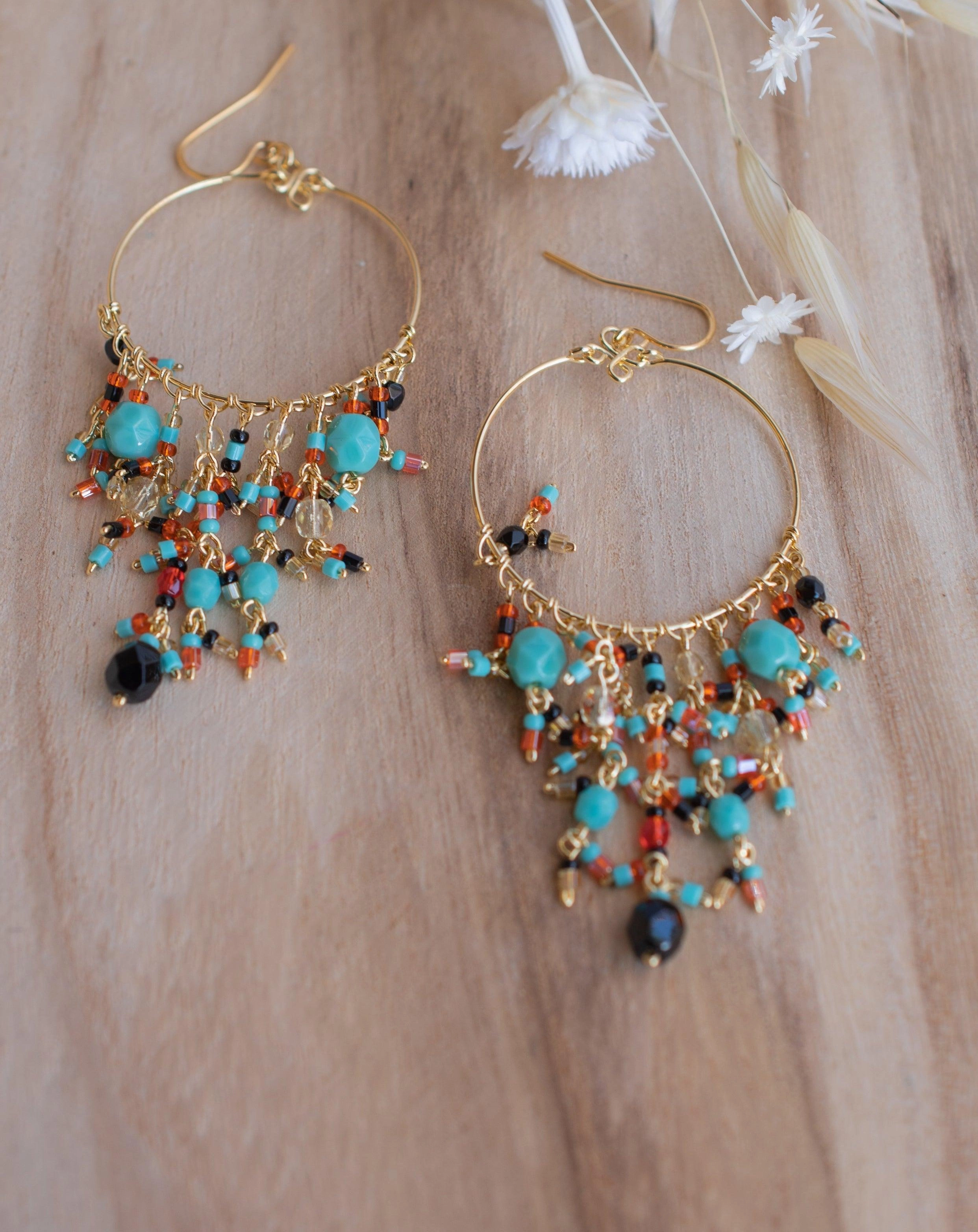 Lavinia Chandelier Earrings ~Gold Plated ~ SME046