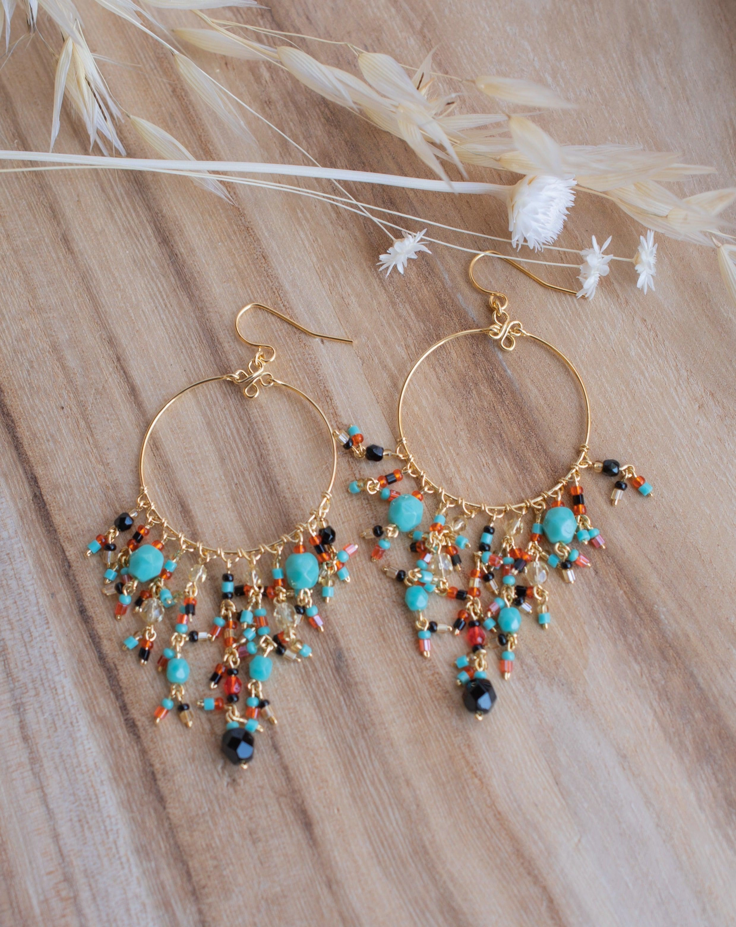Lavinia Chandelier Earrings ~Gold Plated ~ SME046