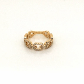 Le Joaillier Collection Link Style Diamond Ring