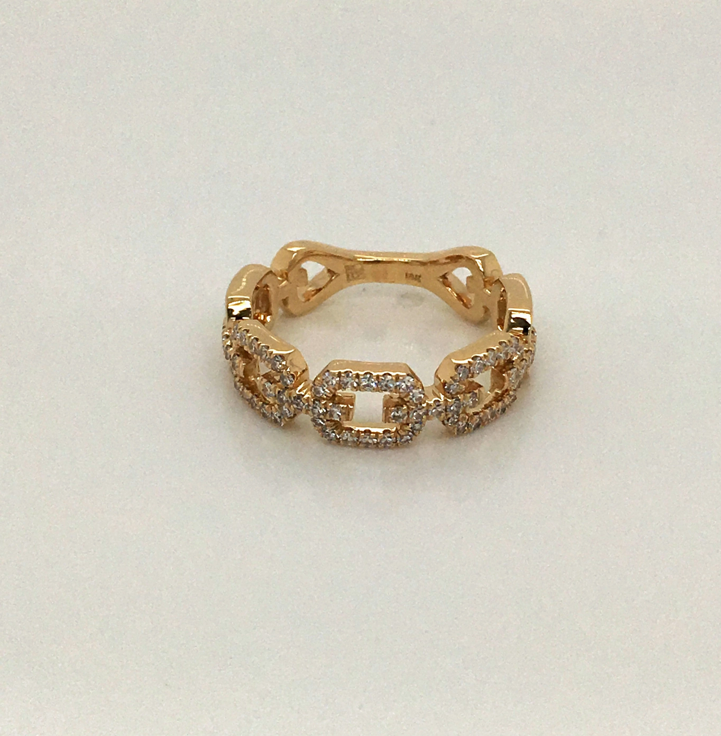 Le Joaillier Collection Link Style Diamond Ring