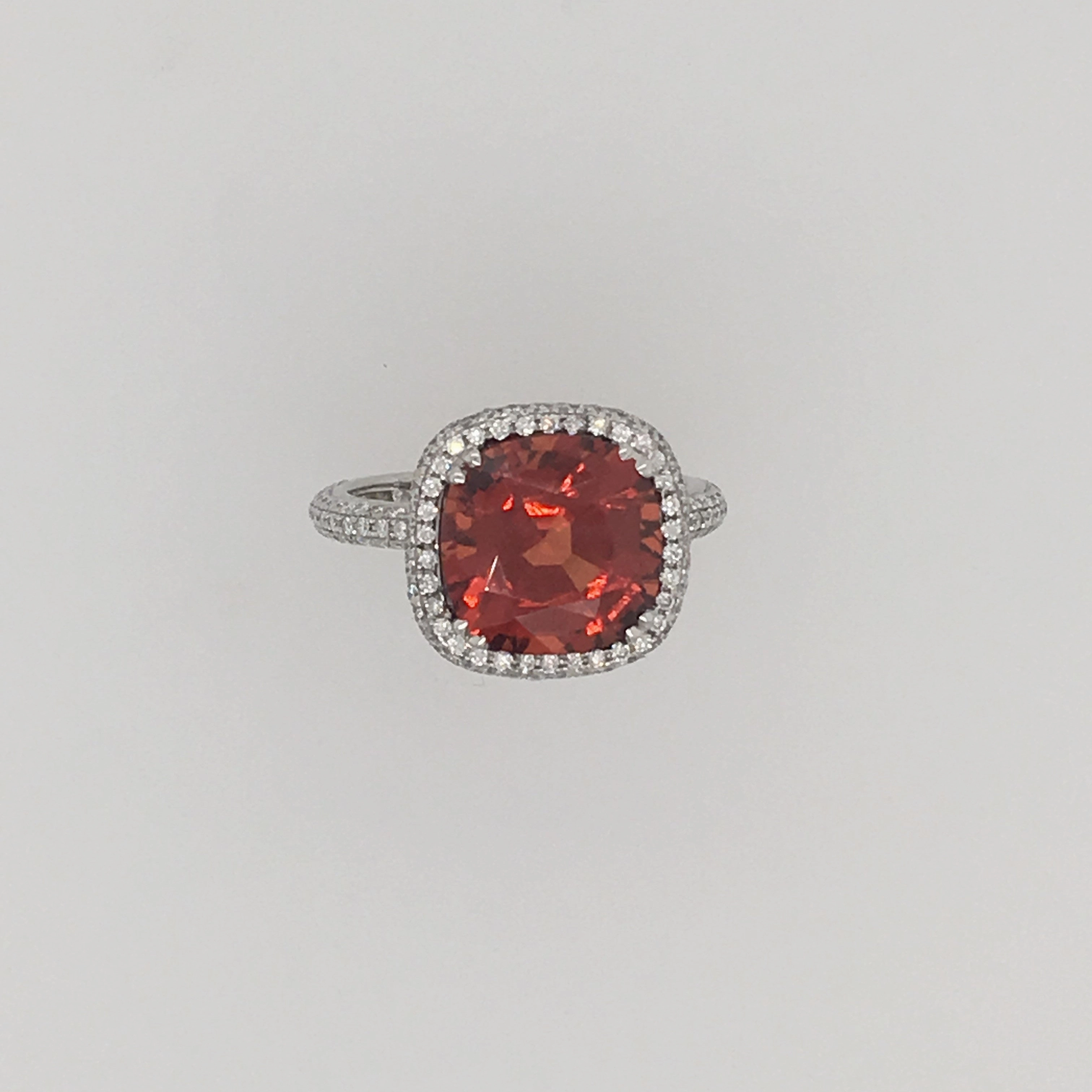 Le Joaillier Collection Mandarin Garnet & Diamond Ring