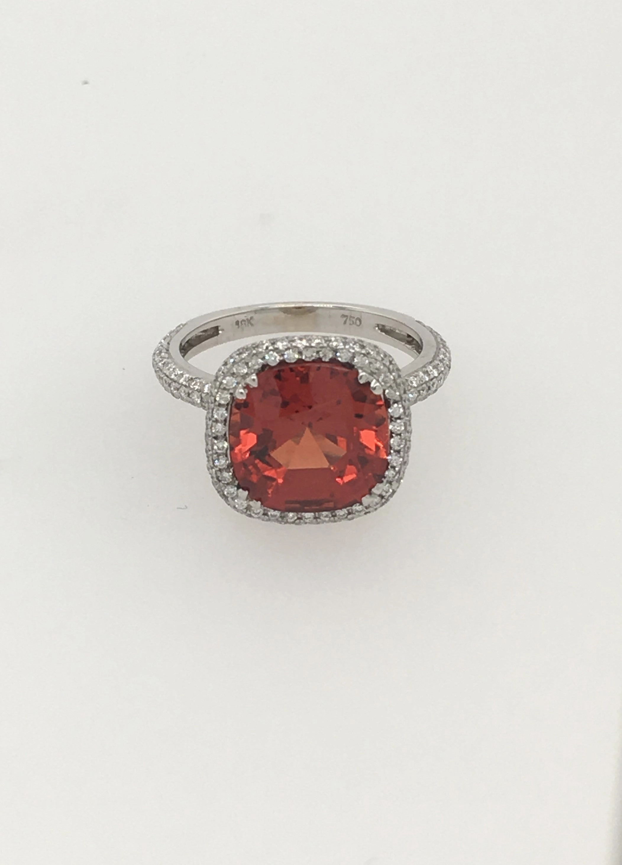 Le Joaillier Collection Mandarin Garnet & Diamond Ring