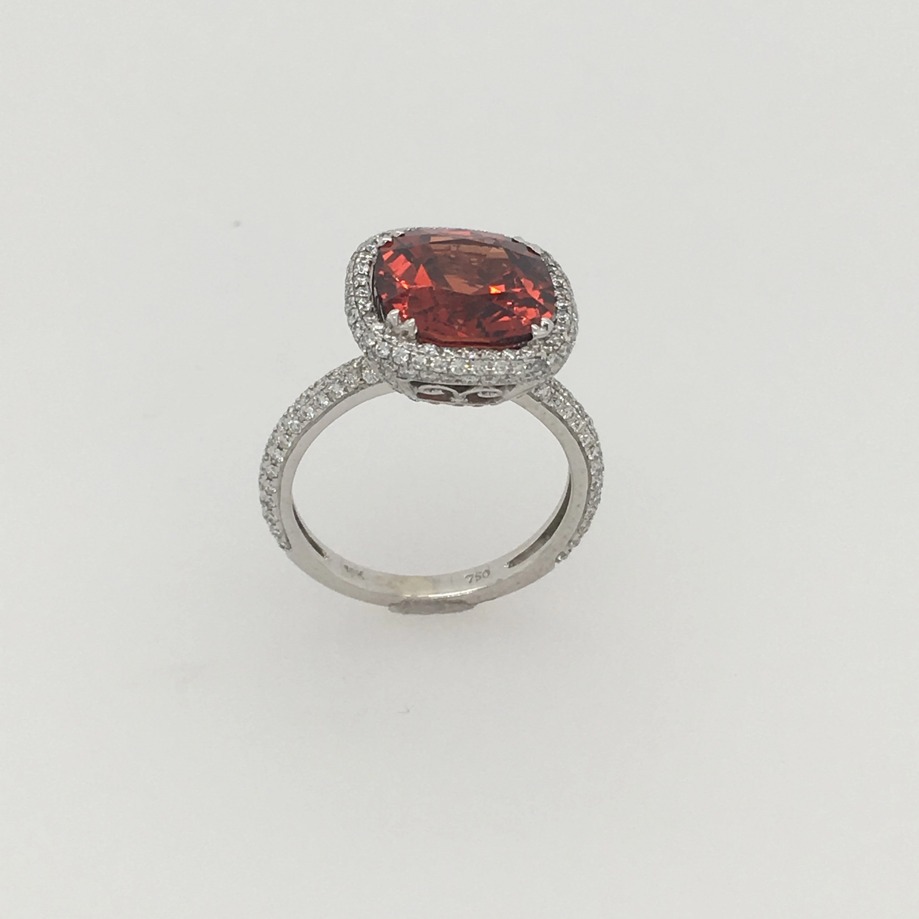 Le Joaillier Collection Mandarin Garnet & Diamond Ring