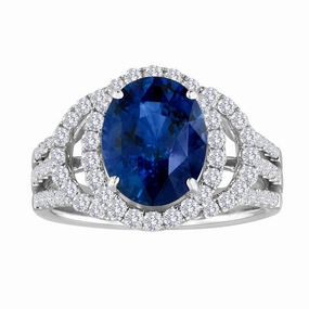 Le Joaillier Collection Sapphire and Diamond Ring