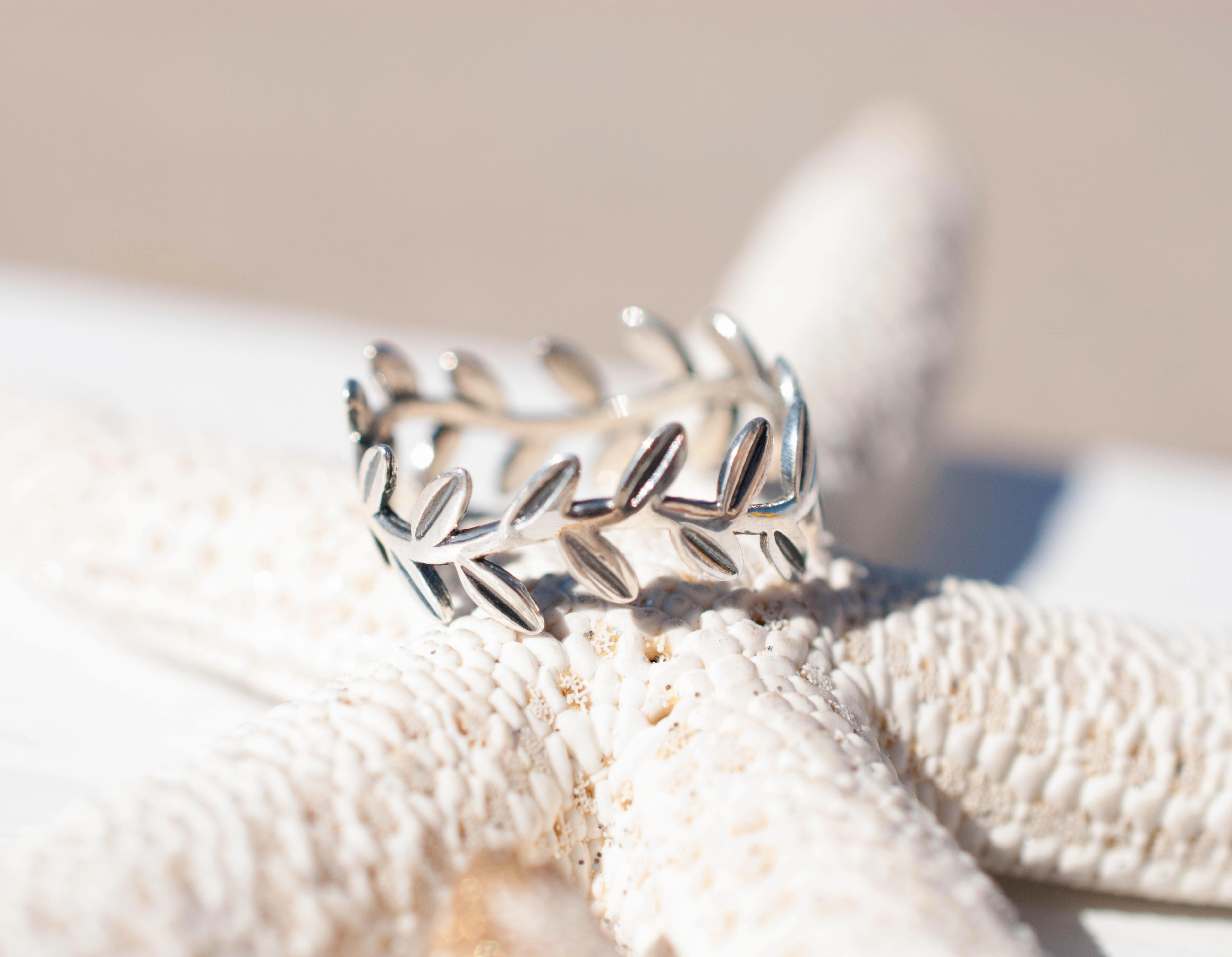 Leaf Ring~ Sterling Silver 925~ SMR031