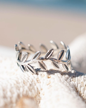 Leaf Ring~ Sterling Silver 925~ SMR031