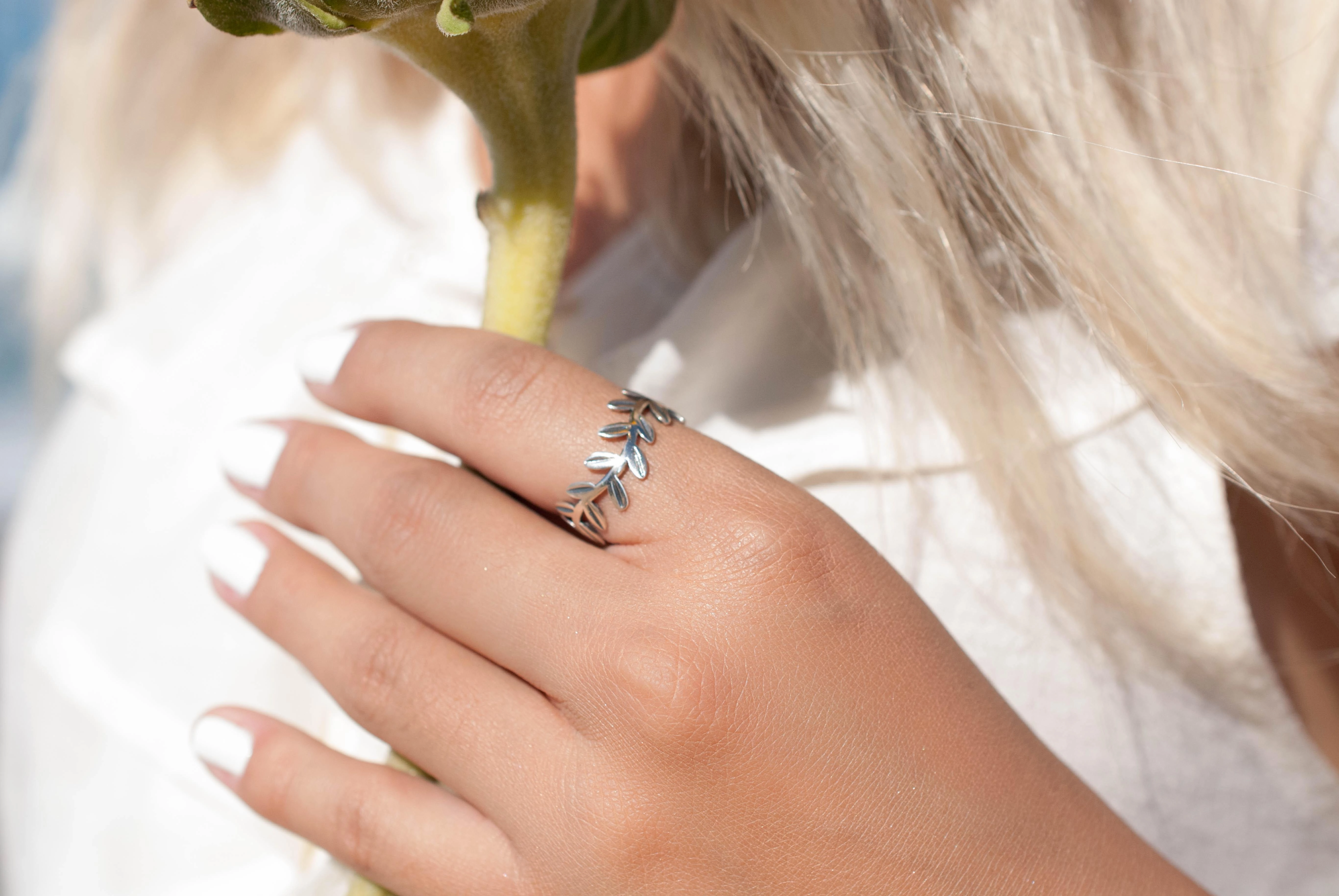 Leaf Ring~ Sterling Silver 925~ SMR031