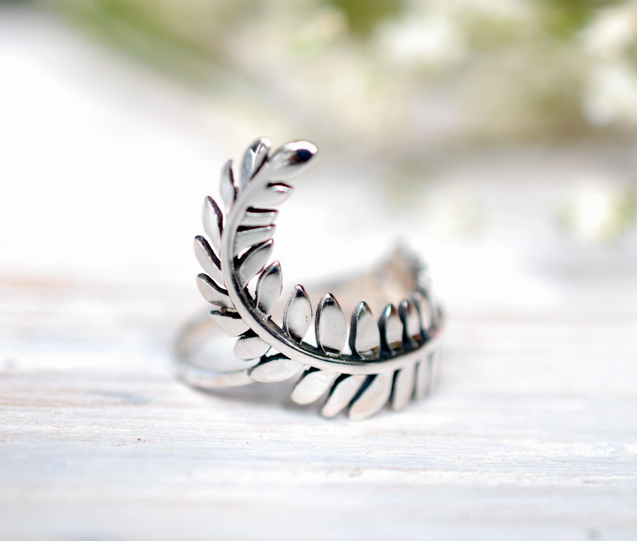 Leaf Ring~ Sterling Silver 925~SMR084
