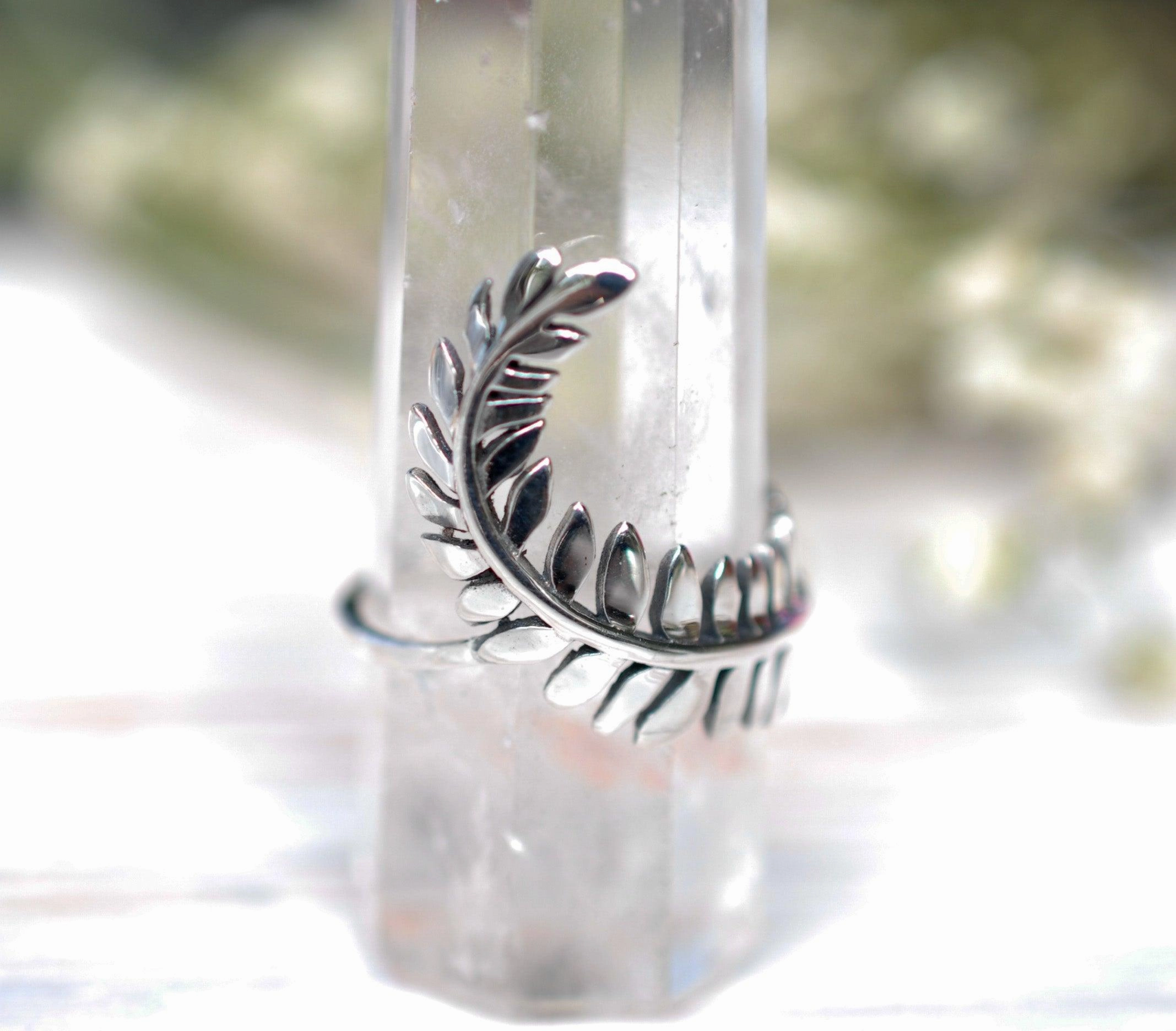 Leaf Ring~ Sterling Silver 925~SMR084