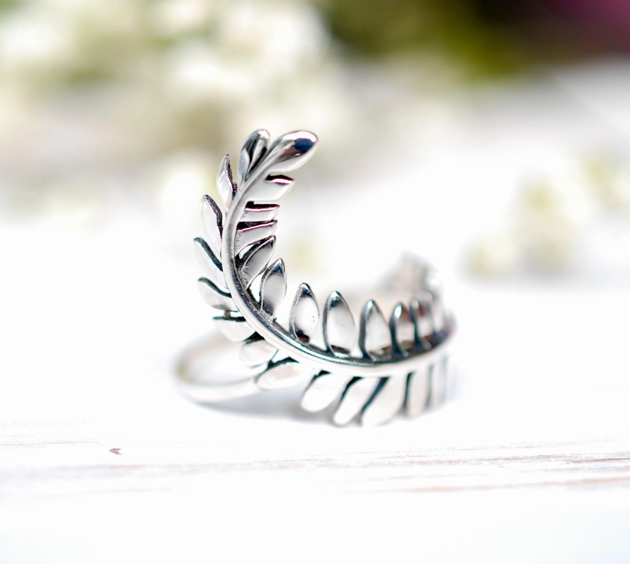 Leaf Ring~ Sterling Silver 925~SMR084
