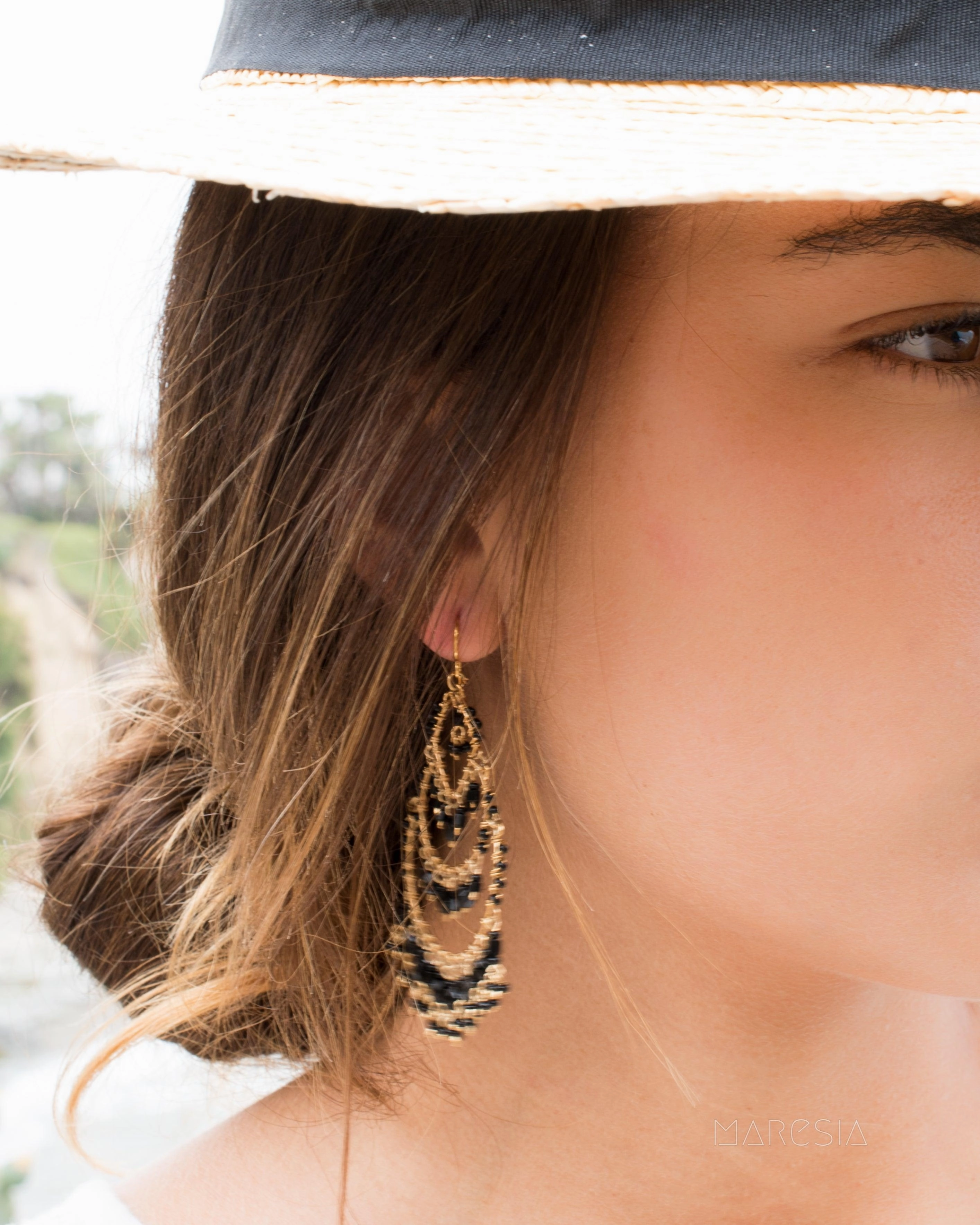 Leonora Chandelier Earrings ~Gold Plated ~ SME039
