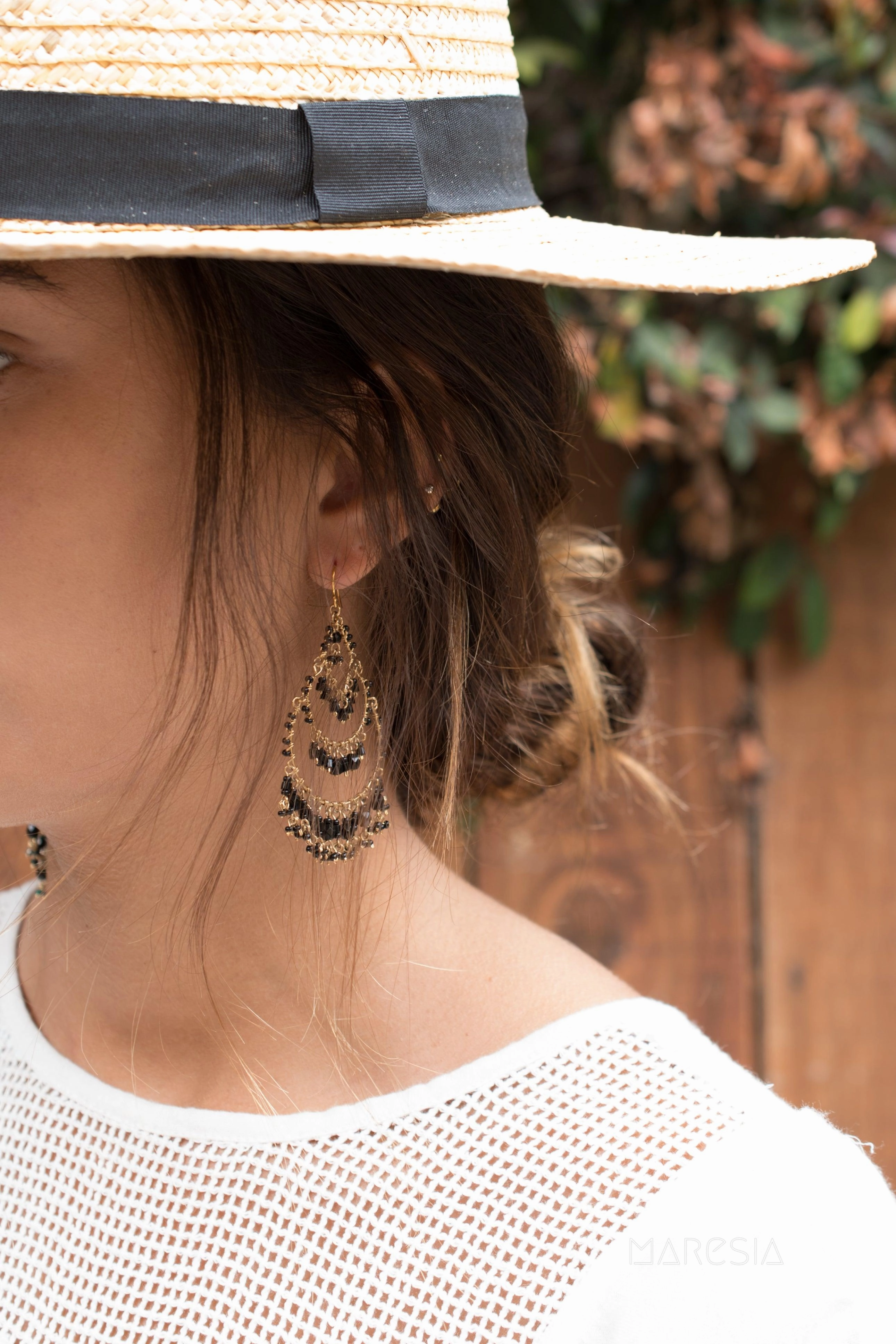 Leonora Chandelier Earrings ~Gold Plated ~ SME039