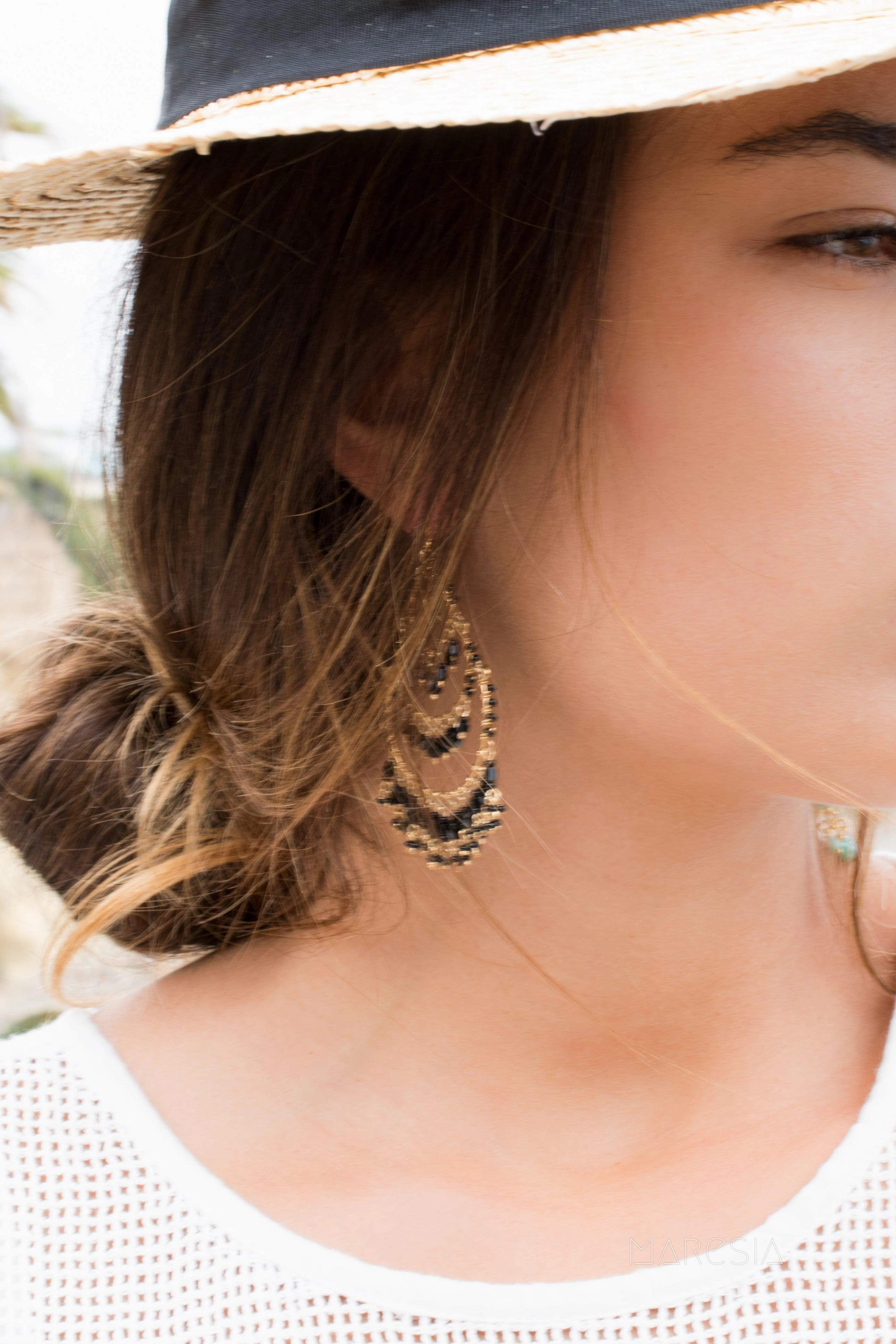 Leonora Chandelier Earrings ~Gold Plated ~ SME039