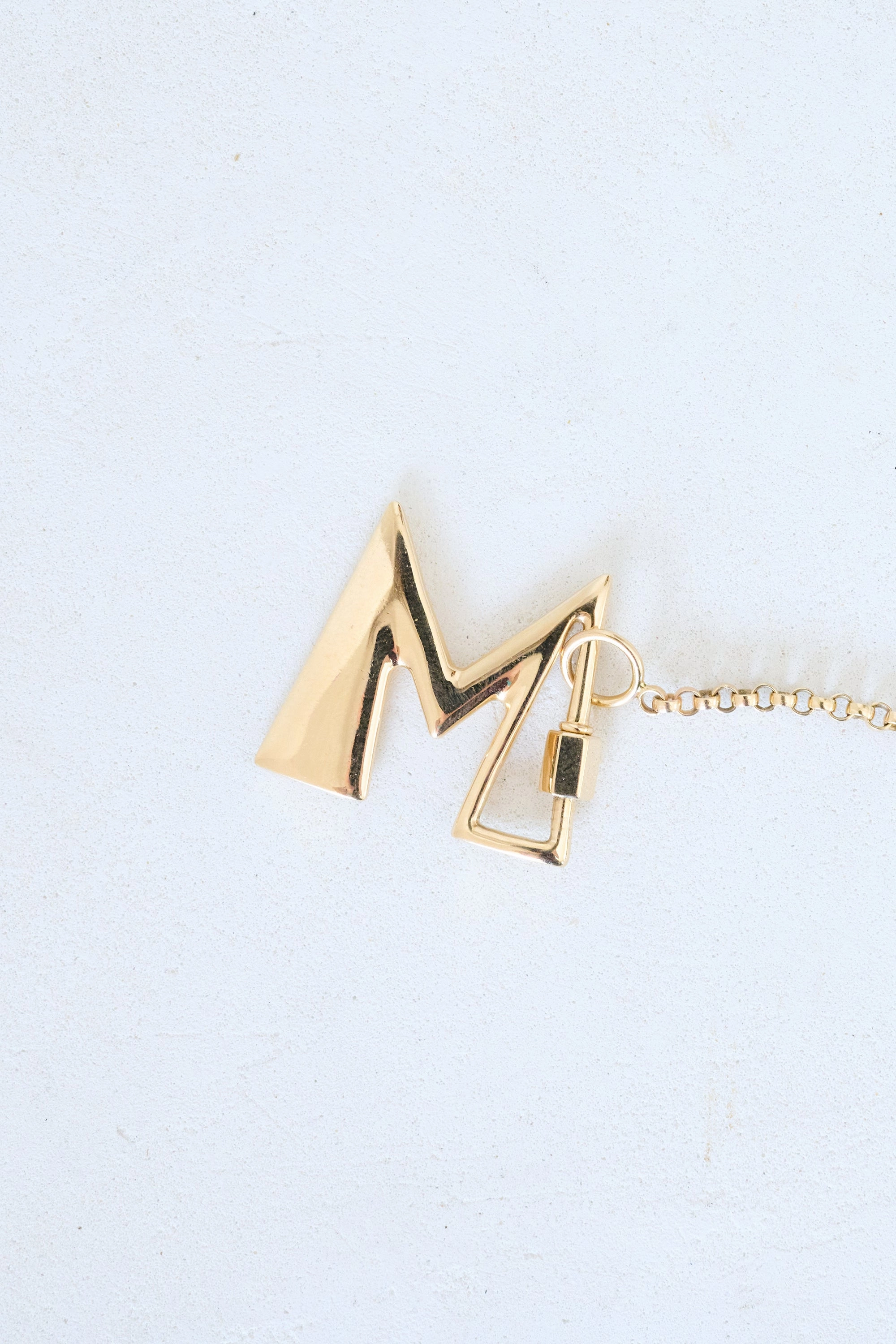 Letter Lock, Yellow Gold