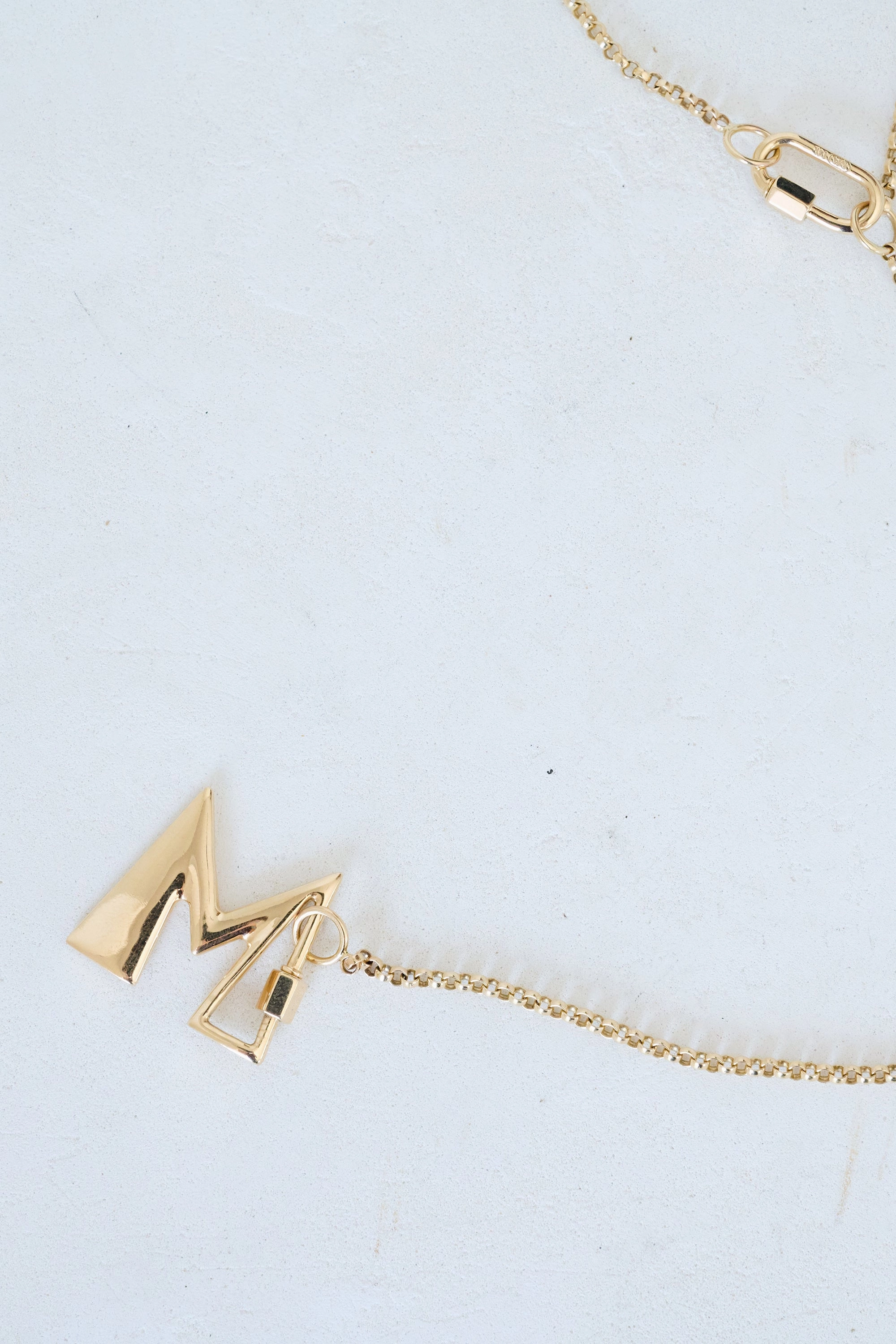 Letter Lock, Yellow Gold
