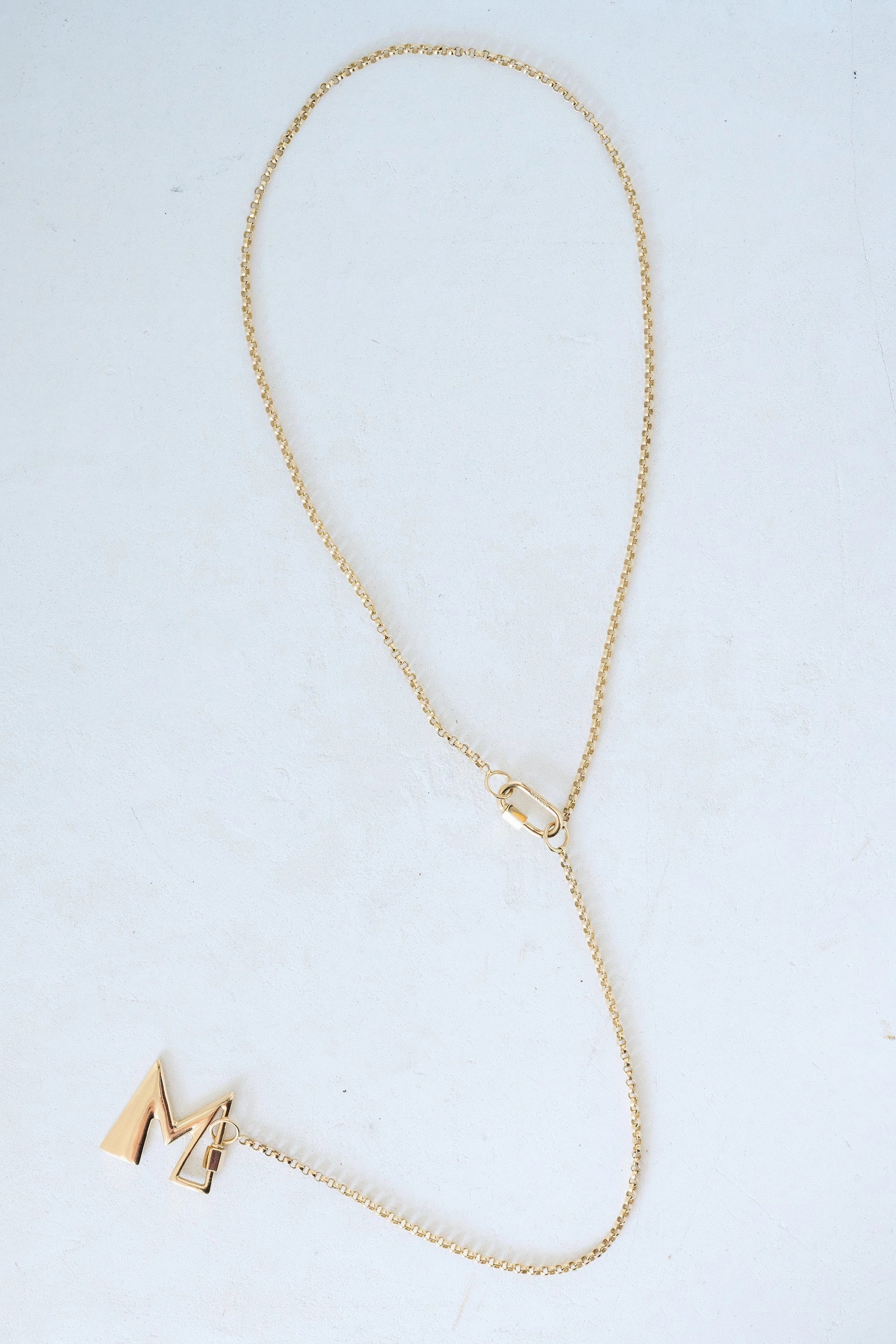 Letter Lock, Yellow Gold