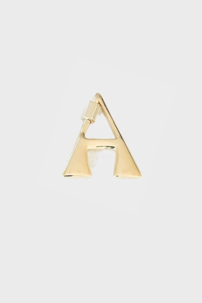 Letter Lock, Yellow Gold