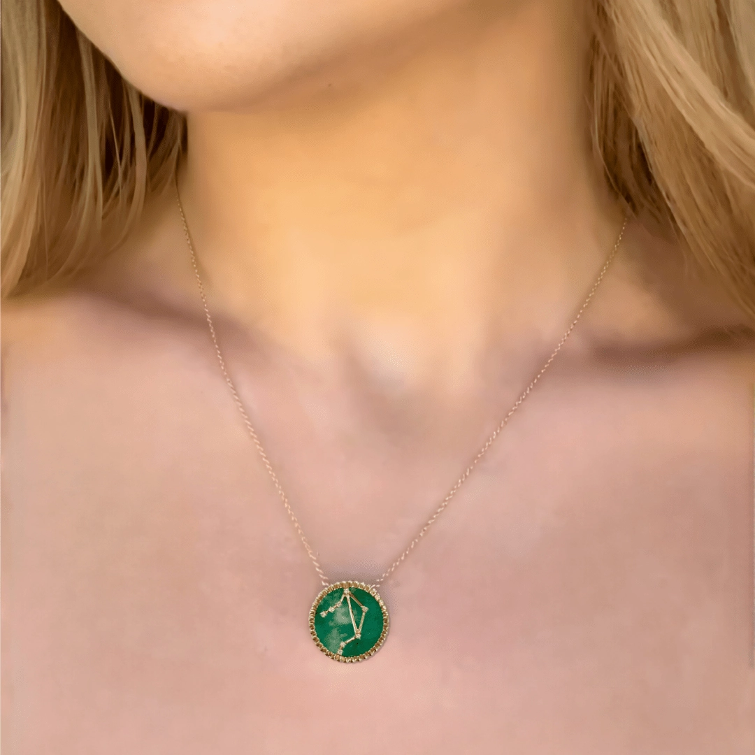 Libra Necklace, 18k Gold