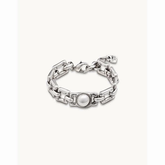 Linda White Metal Pearl Shell Bracelet Unode50 Jewelry And Accessories