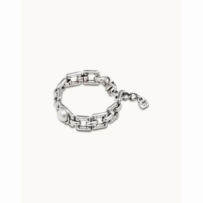 Linda White Metal Pearl Shell Bracelet Unode50 Jewelry And Accessories