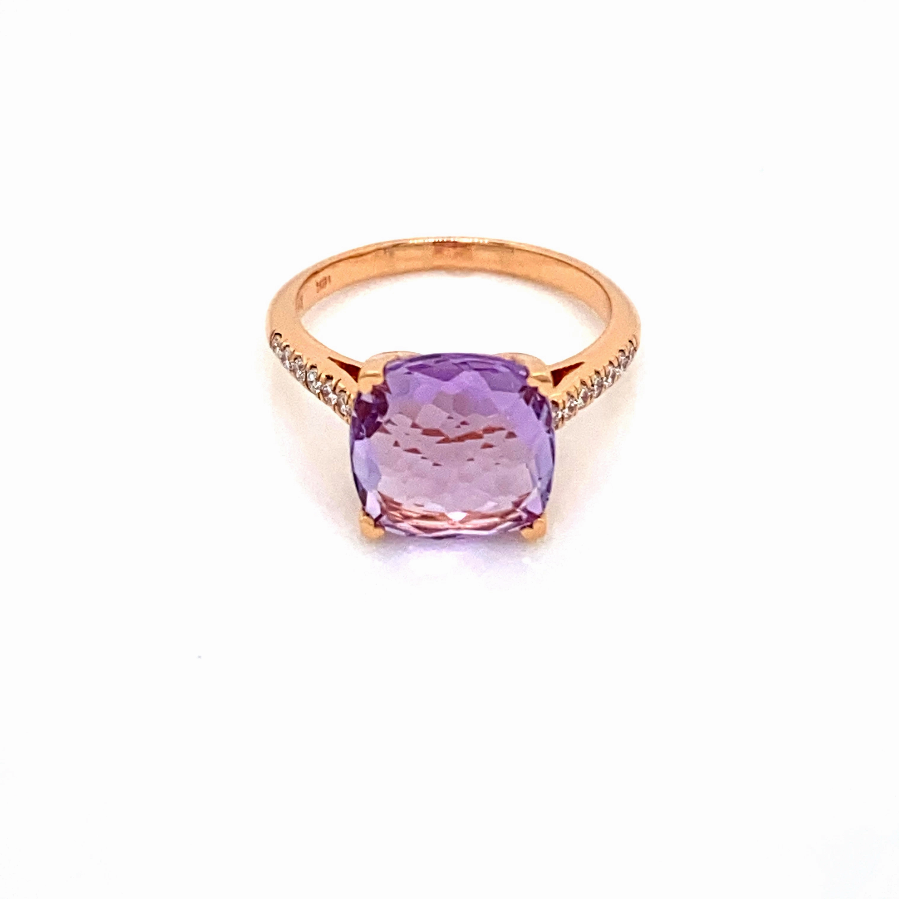 Lisa Nik Amethyst Ring