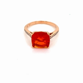 Lisa Nik Fire Opal Ring