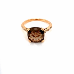 Lisa Nik Smokey Quartz Ring