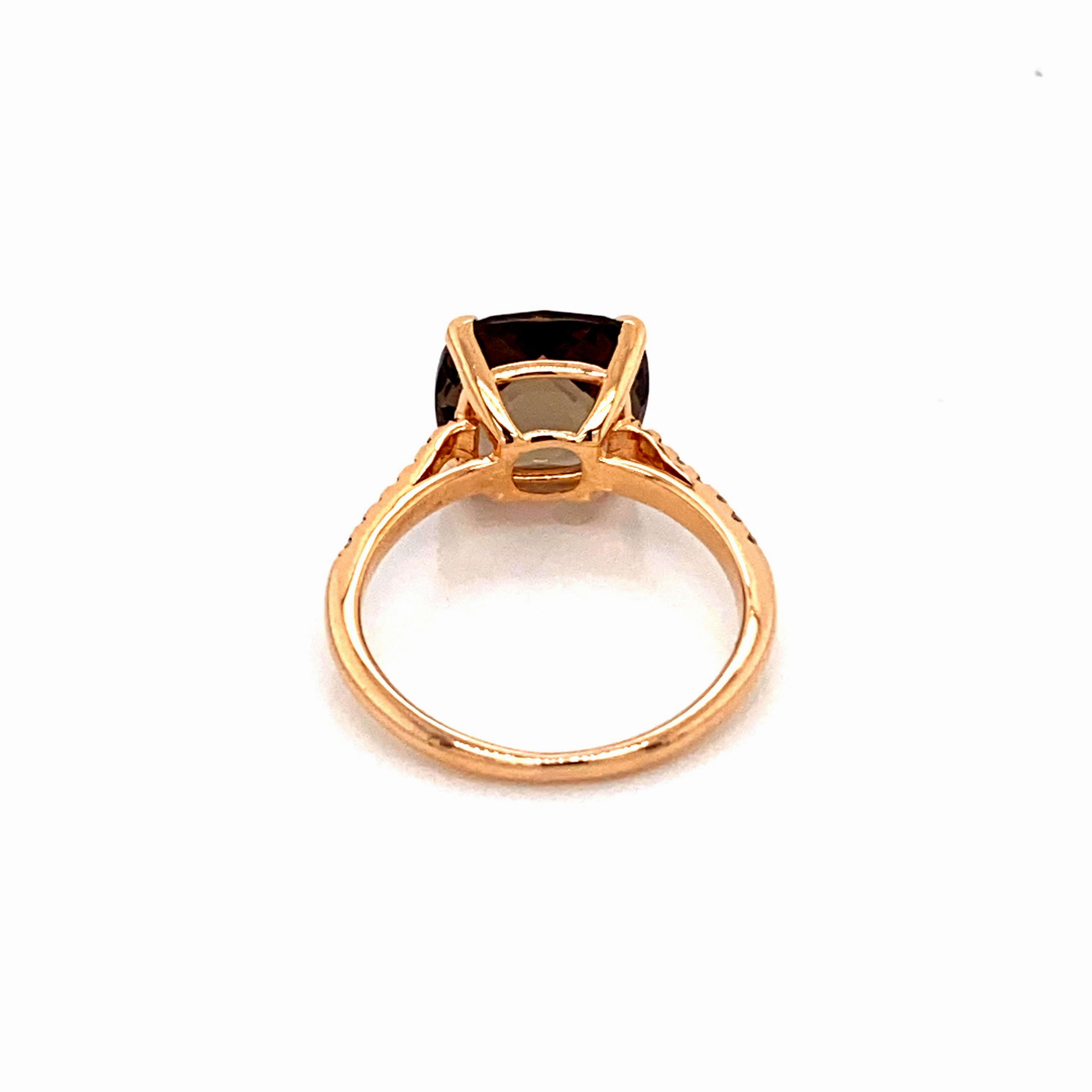 Lisa Nik Smokey Quartz Ring