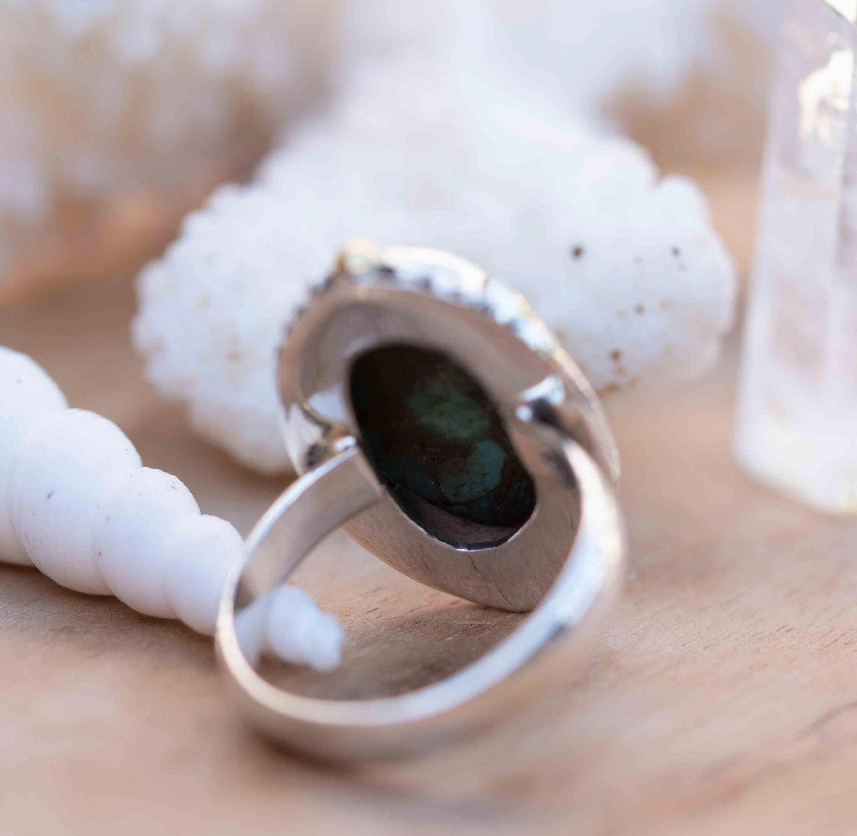 Lissa Ring ~ Copper Turquoise ~ Sterling Silver 925 and brass ~ MR291