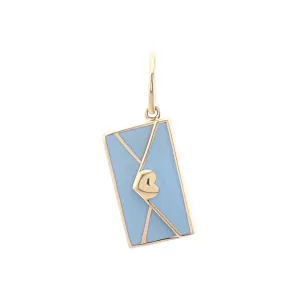 Love Letter Charm, Baby Blue