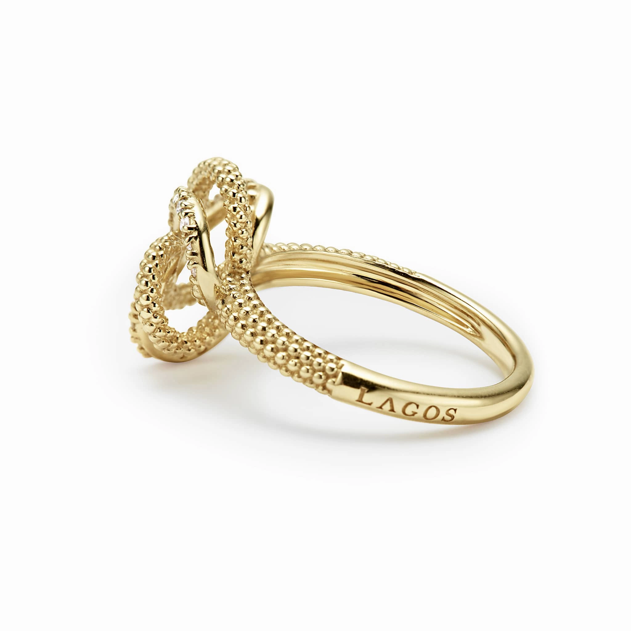 Love Knot 18K Gold Love Knot Diamond Ring