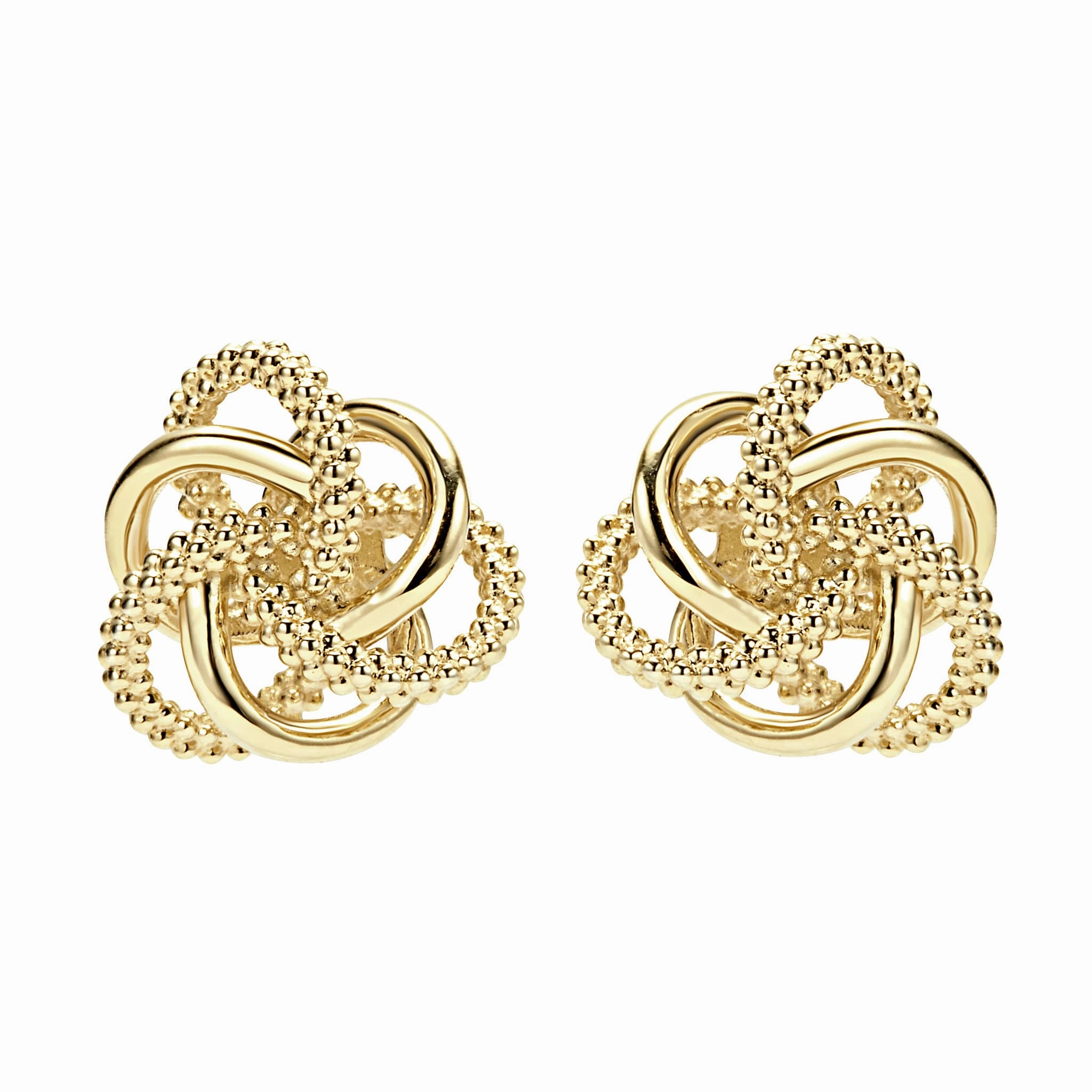 Love Knot Large 18K Gold Love Knot Stud Earrings