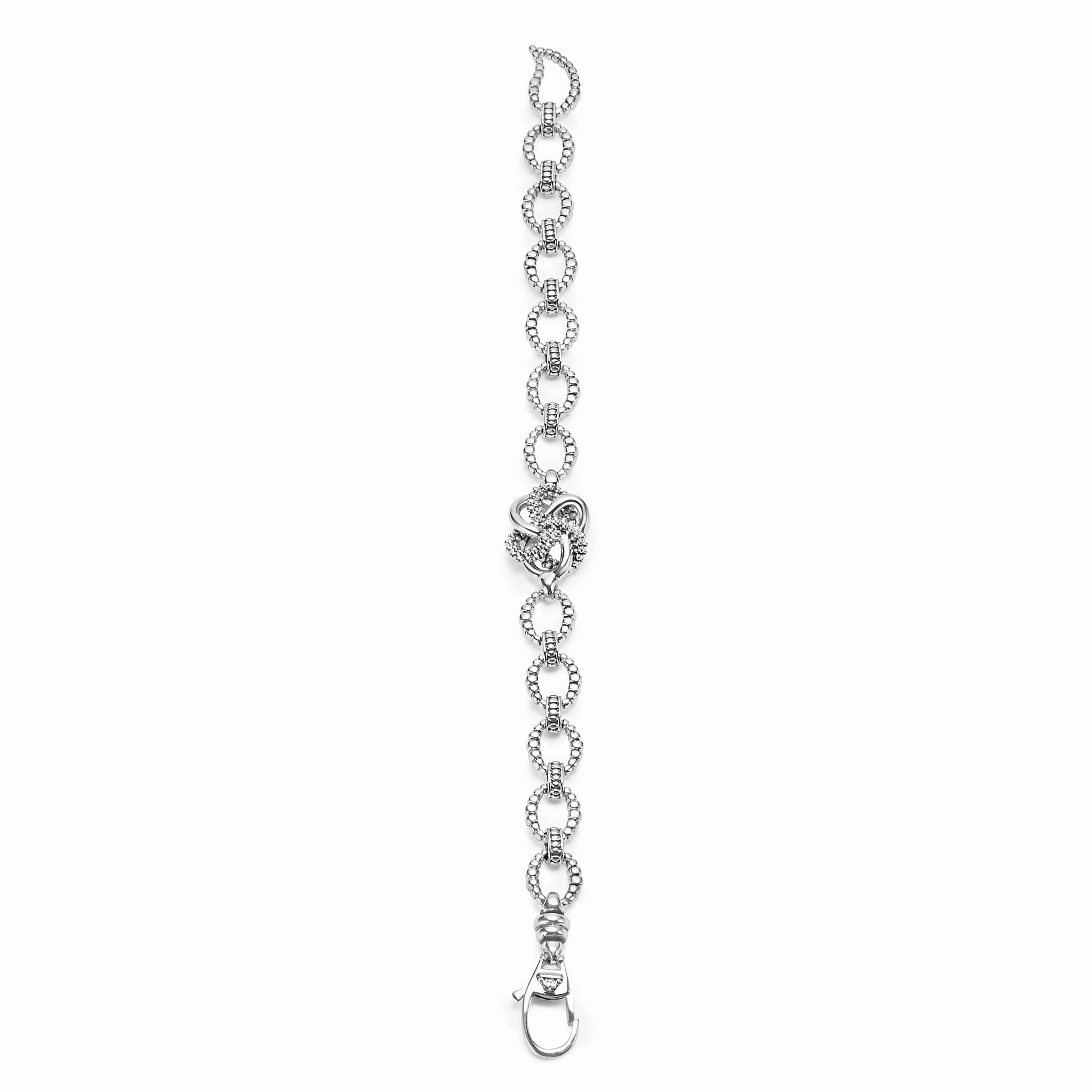 Love Knot Silver Love Knot Link Bracelet
